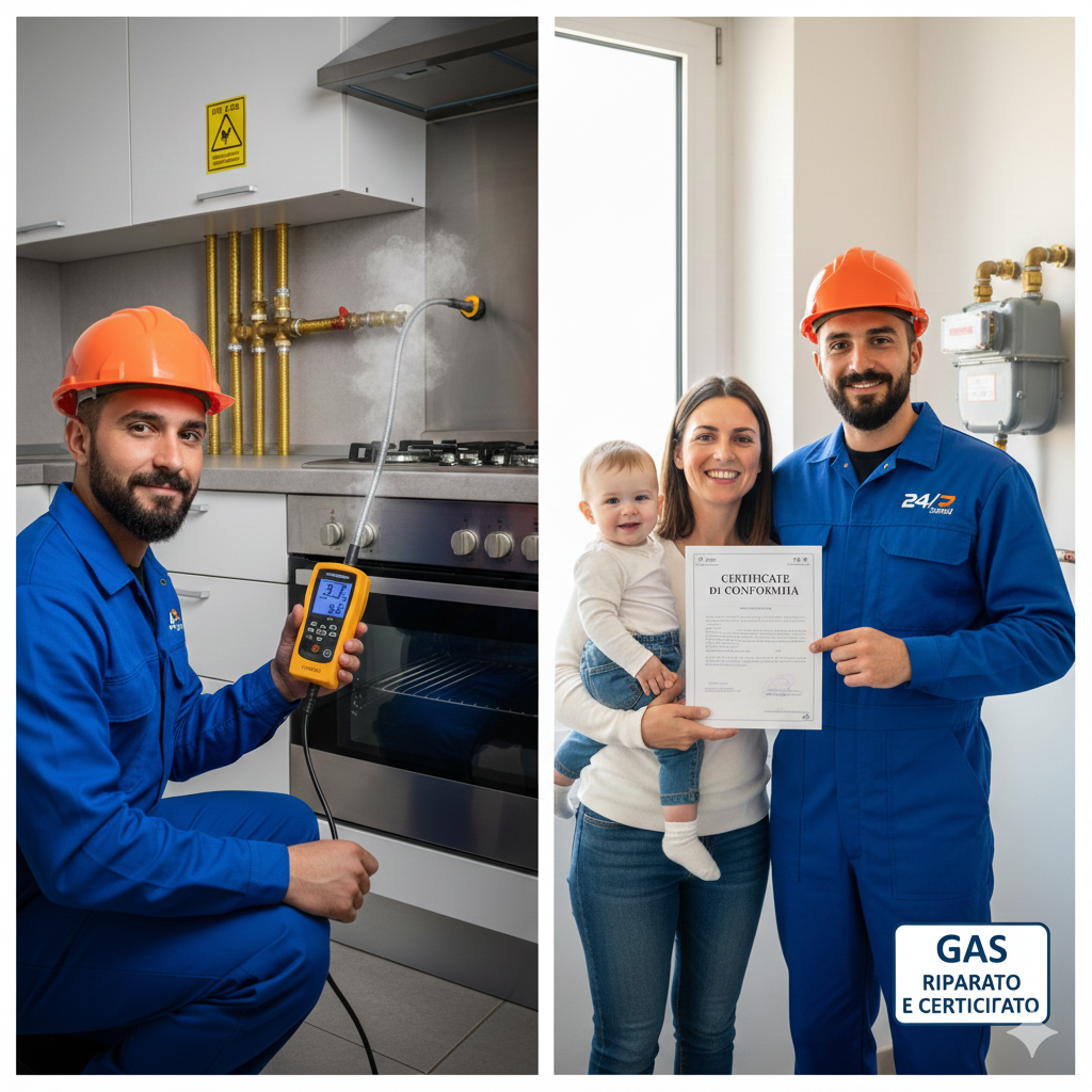 riparazione perdita gas